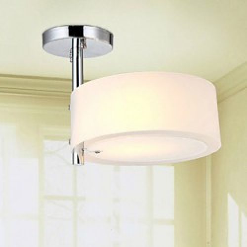 Plafonnier en Métal chromé à Lumière Blanche