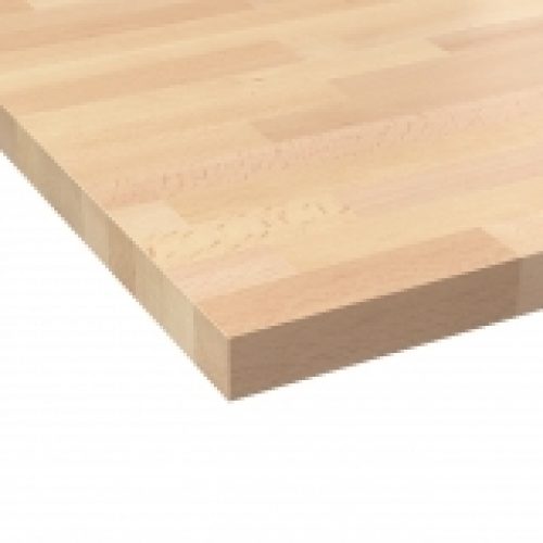 Plan De Travail Cuisine N606 Hetre Lamelle Bois Massif L250 Xl65 X E36 Cm Planeko