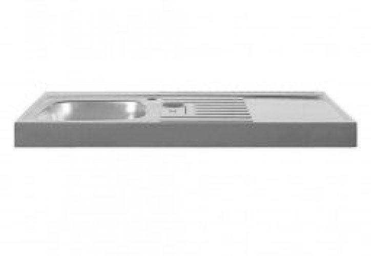 Plan de Travail en Inox 100×60 cm avec Évier