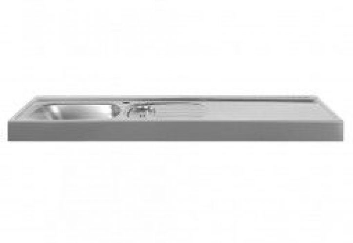 Plan de Travail en Inox 120×60 cm avec Évier