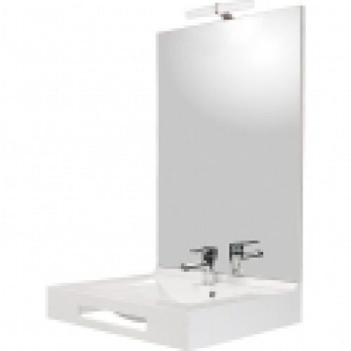 Plan vasque céramique simple Léa – Longuer 70 cm – Créazur