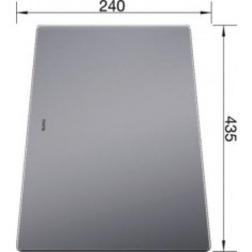 Planche à découper en verre sécurité argenté – Blanco