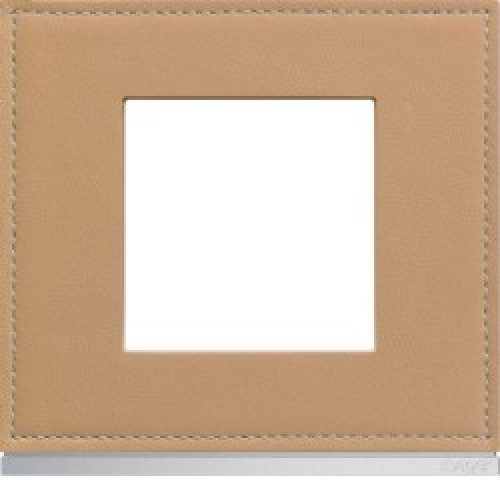 Plaque 1P cord leather – APPAREILLAGE MURAL GALLERY HAGER WXP5102