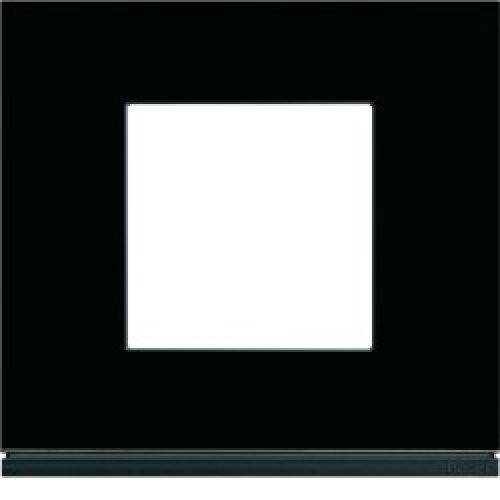 Plaque 1P midnight glass – APPAREILLAGE MURAL GALLERY HAGER WXP4102