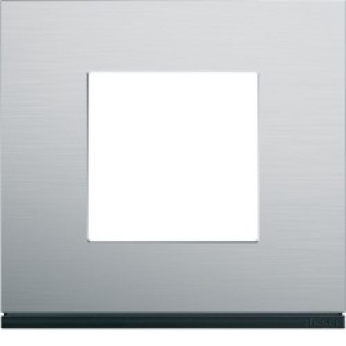 Plaque 1P natural alu – APPAREILLAGE MURAL GALLERY HAGER WXP4302