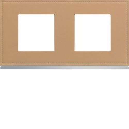 Plaque 2P H71 cord leather – APPAREILLAGE MURAL GALLERY HAGER WXP5112