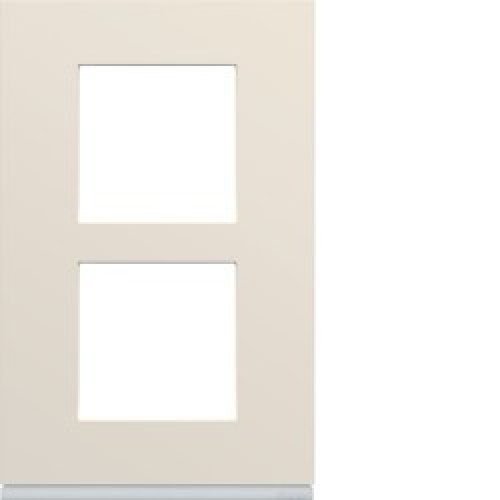 Plaque 2P V57 dune – APPAREILLAGE MURAL GALLERY HAGER WXP0322