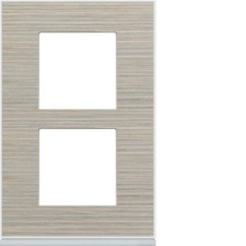 Plaque 2P V57 latté – APPAREILLAGE MURAL GALLERY HAGER WXP2522