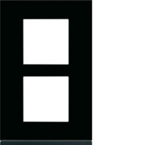 Plaque 2P V57 midnight glass – APPAREILLAGE MURAL GALLERY HAGER WXP4122