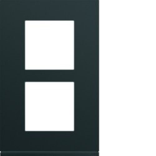 Plaque 2P V57 night – APPAREILLAGE MURAL GALLERY HAGER WXP0222