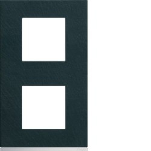 Plaque 2P V71 dark rock – APPAREILLAGE MURAL GALLERY HAGER WXP4442