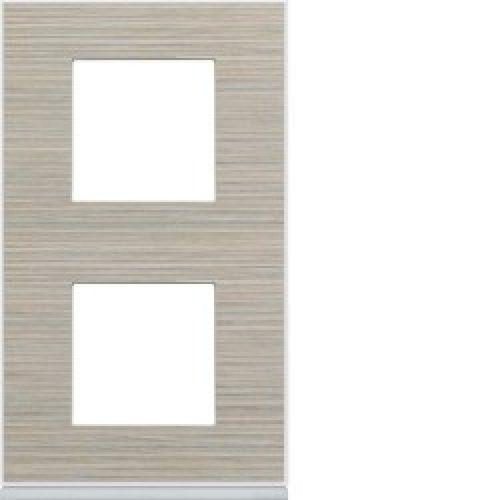 Plaque 2P V71 latté – APPAREILLAGE MURAL GALLERY HAGER WXP2542