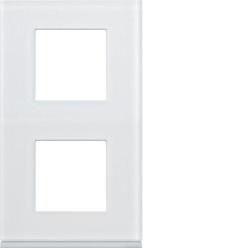 Plaque 2P V71 moon glass – APPAREILLAGE MURAL GALLERY HAGER WXP4042