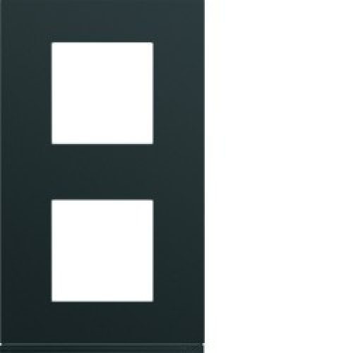 Plaque 2P V71 night – APPAREILLAGE MURAL GALLERY HAGER WXP0242