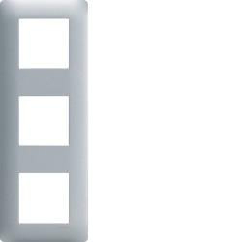 Plaque 3 postes Essensya entr.71 Titane – HAGER WE493