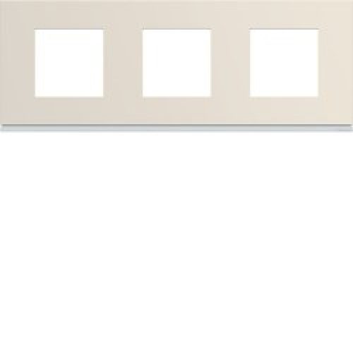 Plaque 3P H71 dune – APPAREILLAGE MURAL GALLERY HAGER WXP0313