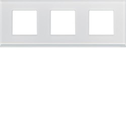 Plaque 3P H71 moon glass – APPAREILLAGE MURAL GALLERY HAGER WXP4013