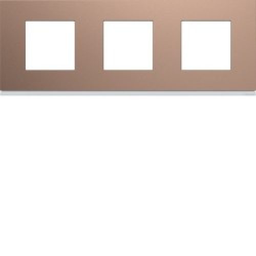 Plaque 3P H71 rosé – APPAREILLAGE MURAL GALLERY HAGER WXP0513