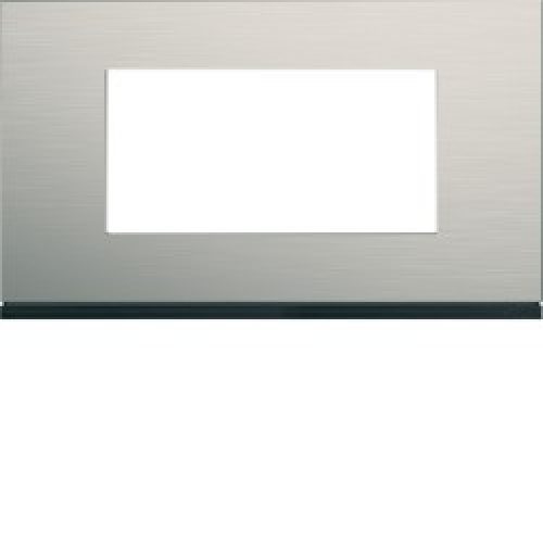 Plaque 4M E57 antique alu – APPAREILLAGE MURAL GALLERY HAGER WXP4534