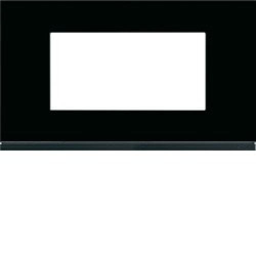 Plaque 4M E57 midnight glass – APPAREILLAGE MURAL GALLERY HAGER WXP4134