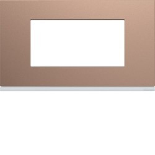 Plaque 4M E57 rosé – APPAREILLAGE MURAL GALLERY HAGER WXP0534