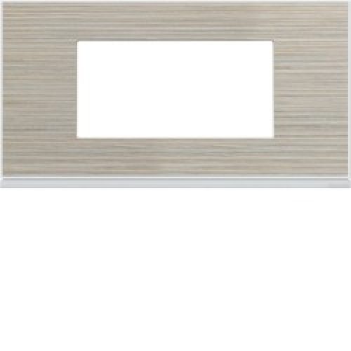 Plaque 4M E71 latté – APPAREILLAGE MURAL GALLERY HAGER WXP2504