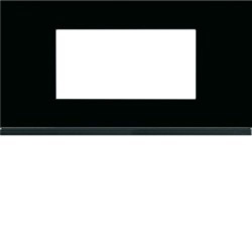 Plaque 4M E71 midnight glass – APPAREILLAGE MURAL GALLERY HAGER WXP4104