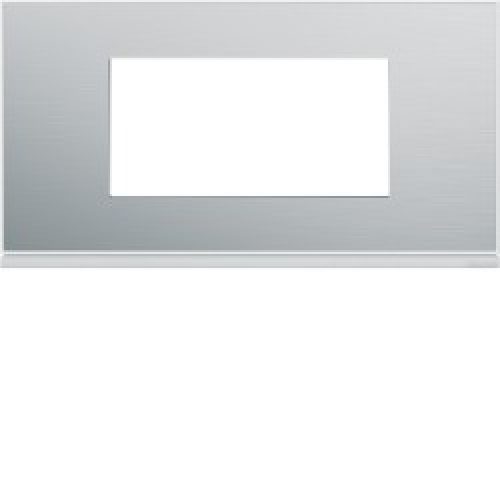 Plaque 4M E71 placage aluminiu – APPAREILLAGE MURAL GALLERY HAGER WXP2004