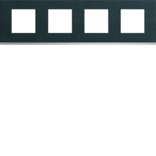 Plaque 4P H71 dark rock – APPAREILLAGE MURAL GALLERY HAGER WXP4414