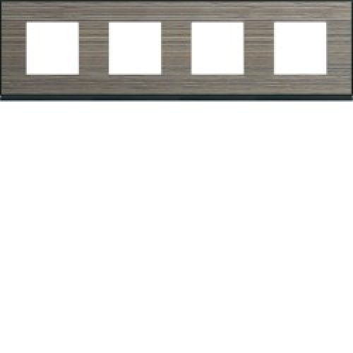 Plaque 4P H71 pecan – APPAREILLAGE MURAL GALLERY HAGER WXP2414