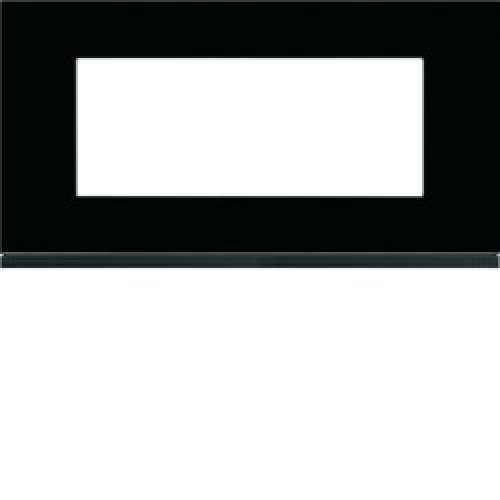 Plaque 5M E71 midnight glass – APPAREILLAGE MURAL GALLERY HAGER WXP4105