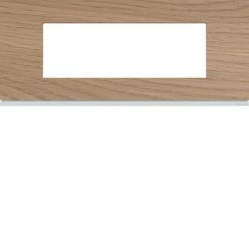 Plaque 6M E57 oak wood – APPAREILLAGE MURAL GALLERY HAGER WXP4706