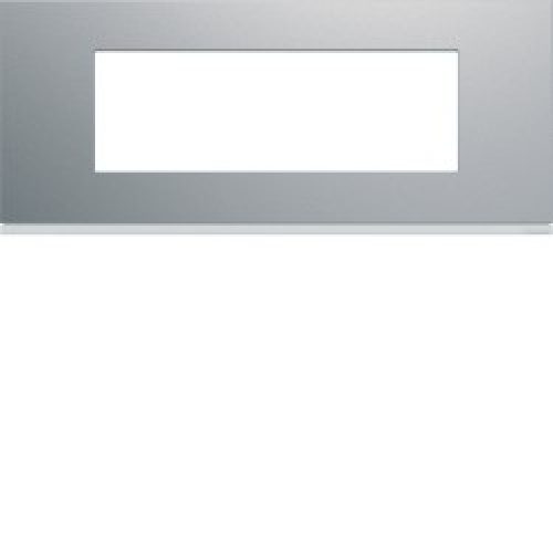 Plaque 6M E57 titane – APPAREILLAGE MURAL GALLERY HAGER WXP0106