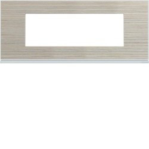 Plaque 6M E71 latté – APPAREILLAGE MURAL GALLERY HAGER WXP2506