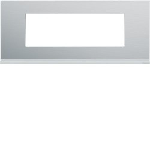 Plaque 6M E71 placage aluminiu – APPAREILLAGE MURAL GALLERY HAGER WXP2006