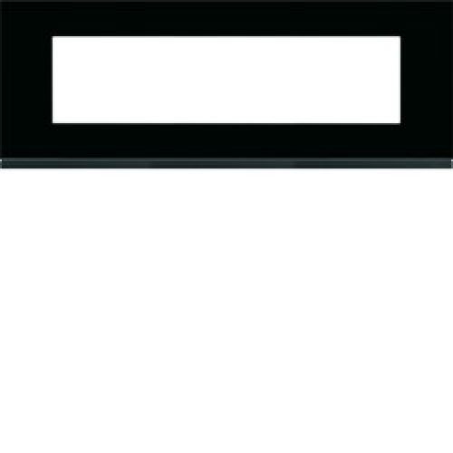 Plaque 8M E71 midnight glass – APPAREILLAGE MURAL GALLERY HAGER WXP4108