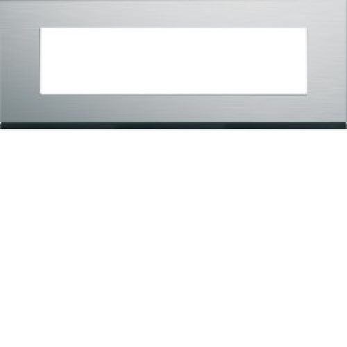 Plaque 8M E71 natural alu – APPAREILLAGE MURAL GALLERY HAGER WXP4308