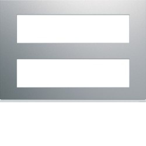 Plaque 8M+8M titane – APPAREILLAGE MURAL GALLERY HAGER WXP0196