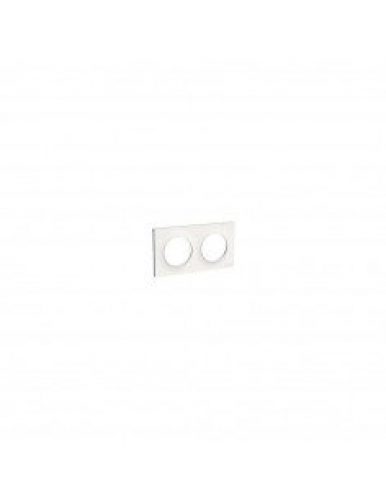Plaque blanc pour interrupteur 2 postes SCHNEIDER Odace horizontaux…