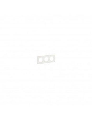 Plaque blanc pour interrupteur 3 postes SCHNEIDER Odace horizontaux…
