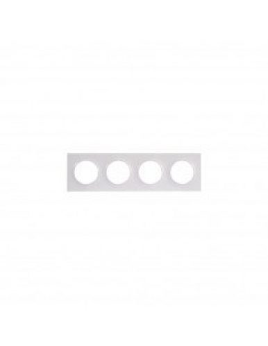 Plaque blanc pour interrupteur 4 postes SCHNEIDER Odace horizontaux…