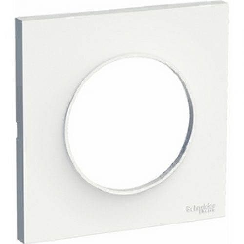 Plaque blanche 1 poste Odace Styl Schneider