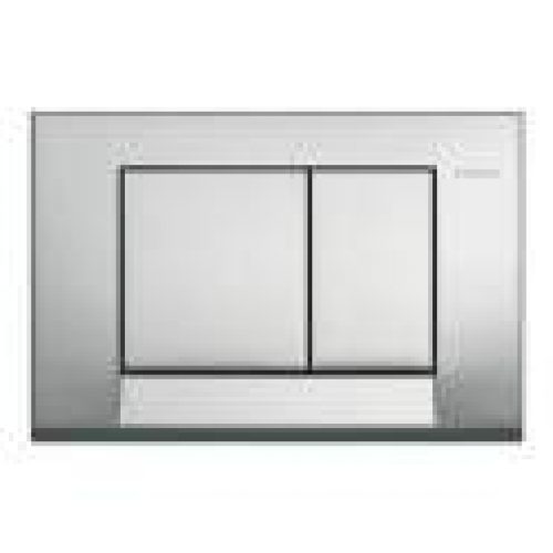 Plaque BOLERO 2 touches, chromée