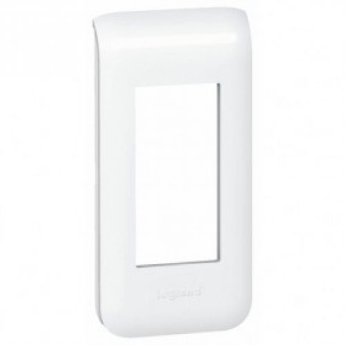 Plaque décorative blanche Mosaic – 1/2 poste – 1 module