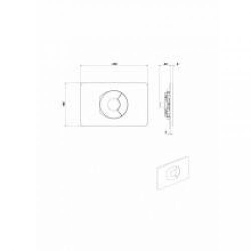 Plaque de chasse Gala PL9 Blanc