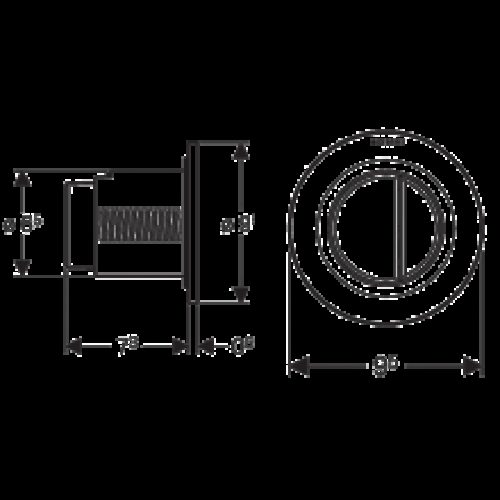 Plaque de chasse Geberit01 Chrome Brillant…