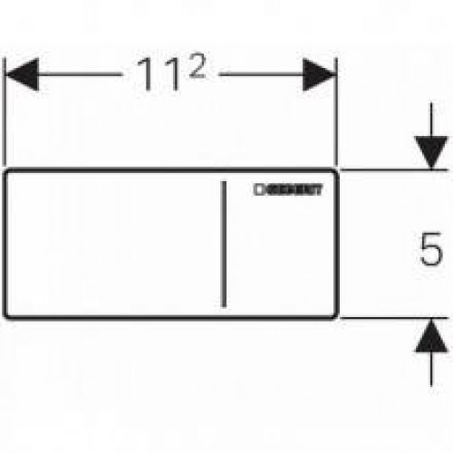 Plaque de chasse Geberit70 Negro réservoir…