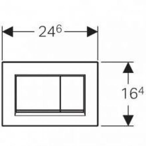 Plaque de chasse Sigma30 Chrome Mat