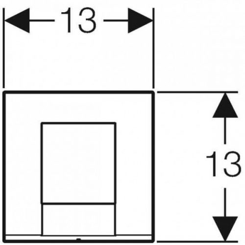 Plaque de Commande Geberit Bolero d’urinoir Blanc Alpin (241922)