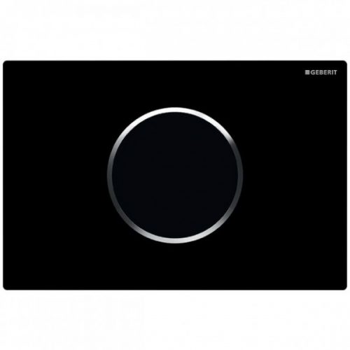 Plaque de Commande Geberit Sigma10 alimentation sur secteur sans contact rinçage double touche Chrom